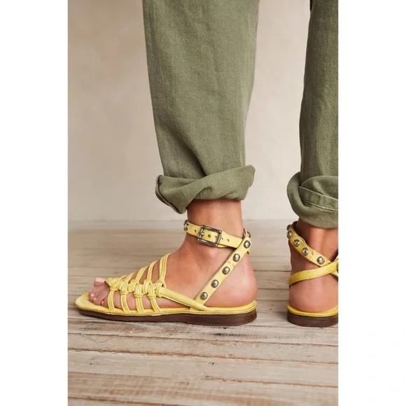 Free People A.S.98 Marin Strappy Sandals 38 NEW